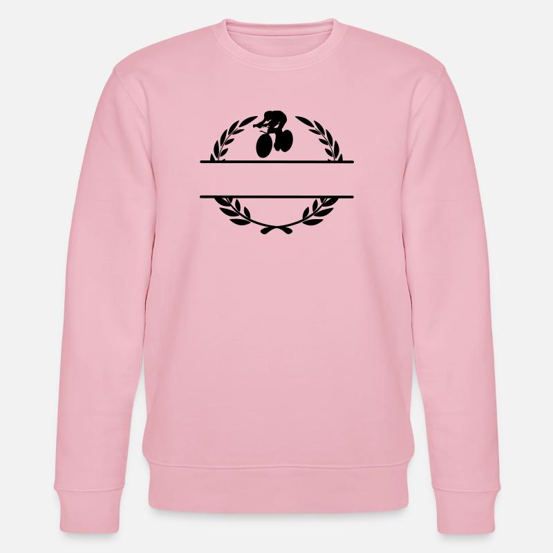 Bahnradfahrer Lorbeerkranz - Stanley/Stella Unisex Bio-Sweatshirt CHANGER - Hellrosa