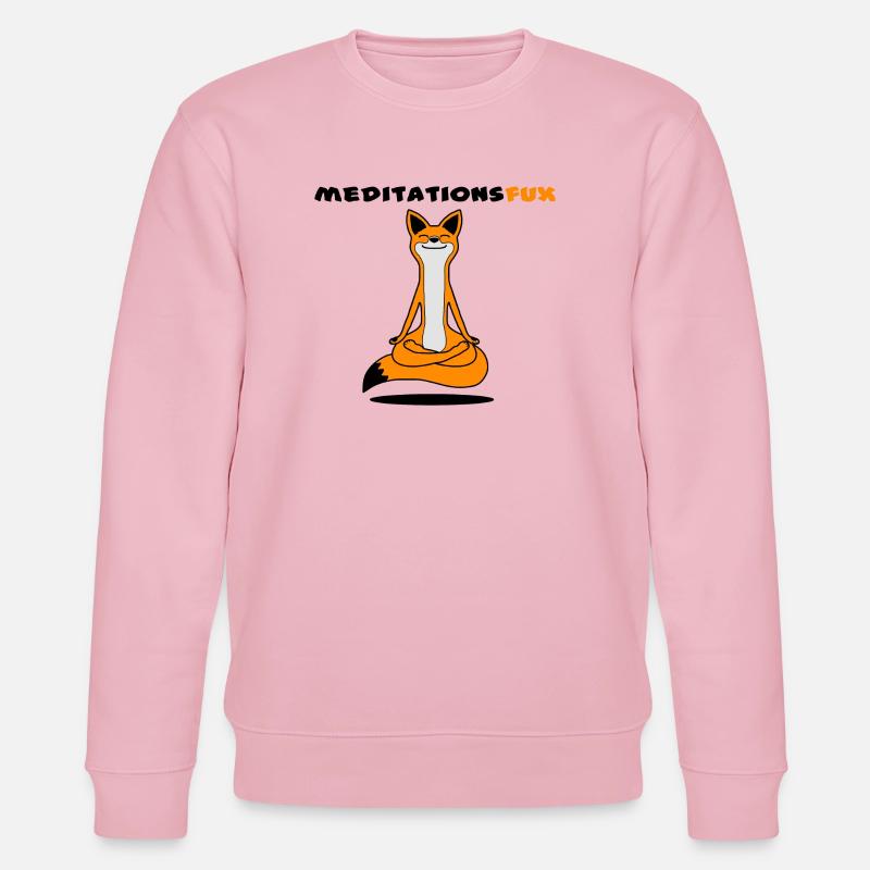 Meditationsfux - Renard de méditation, dialecte - Sweat bio CHANGER Stanley/Stella Unisexe - rose pâle