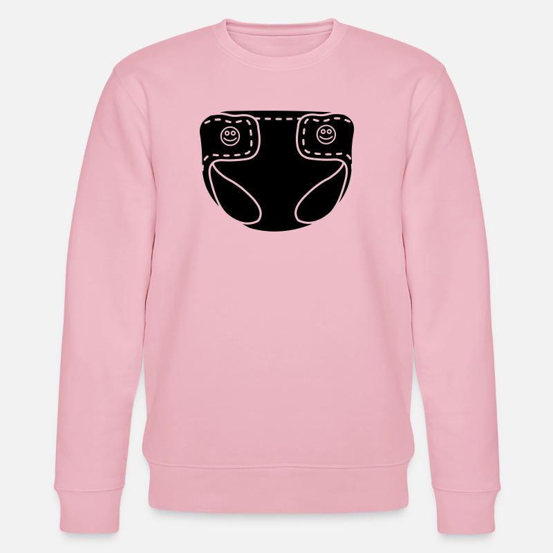 Babywindel - Stanley/Stella Unisex Bio-Sweatshirt CHANGER - Hellrosa