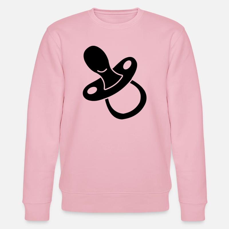 Logo bébé trayon - Sweat bio CHANGER Stanley/Stella Unisexe - rose pâle