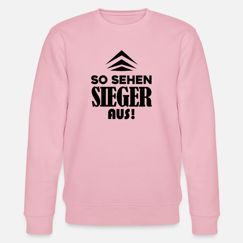 Sieger Erster Gewinner Geschenk - Stanley/Stella Unisex Bio-Sweatshirt CHANGER - Hellrosa