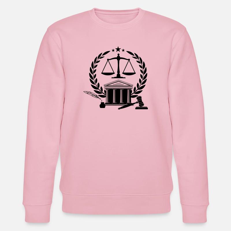 Hof mit Waage - Stanley/Stella Unisex Bio-Sweatshirt CHANGER  - Hellrosa