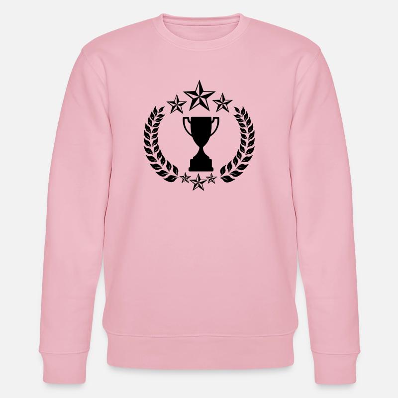 Lorbeerkranzstern oder Pokalsieger - Stanley/Stella Unisex Bio-Sweatshirt CHANGER  - Hellrosa