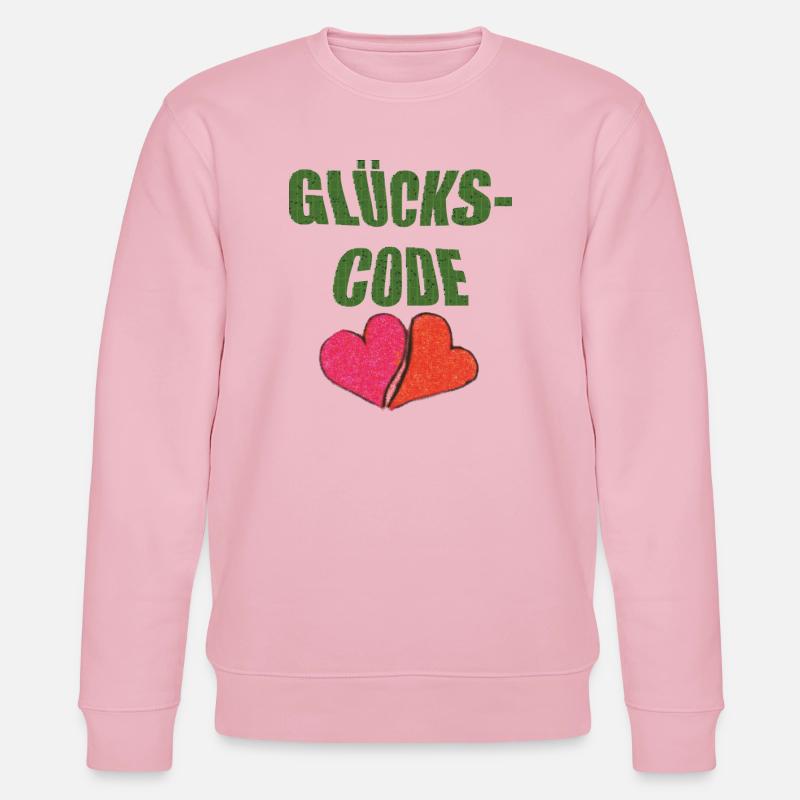 glückscode - Stanley/Stella Unisex Bio-Sweatshirt CHANGER  - Hellrosa