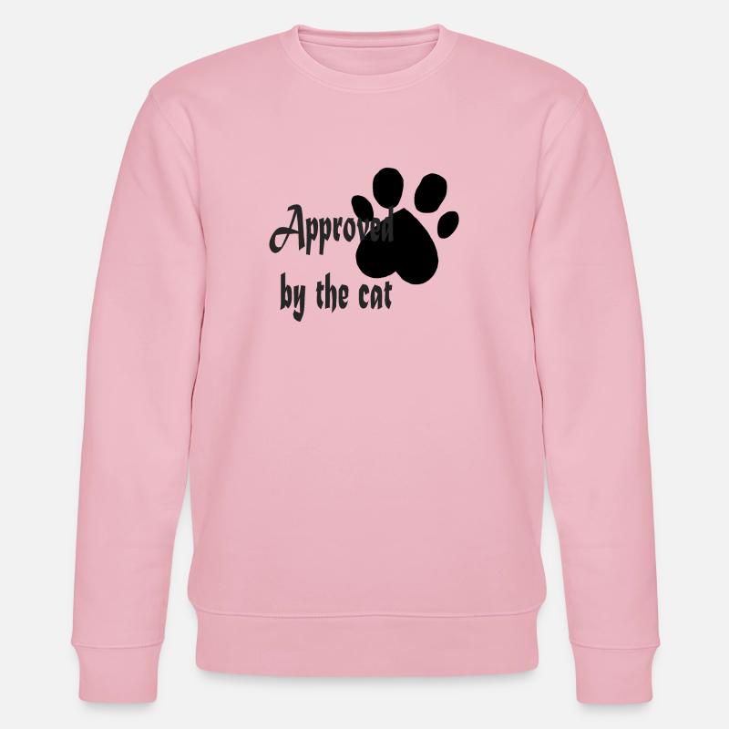 Approved by the cat - Stanley/Stella Unisex Bio-Sweatshirt CHANGER  - Hellrosa