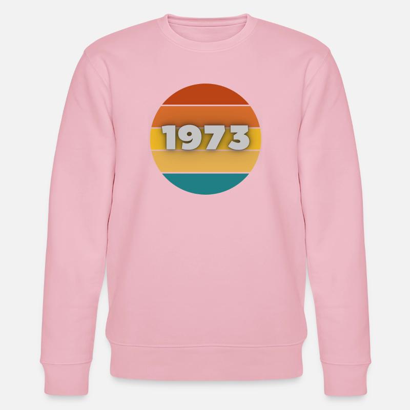 1973, année de naissance, 50 ans - Sweat bio CHANGER Stanley/Stella Unisexe - rose pâle