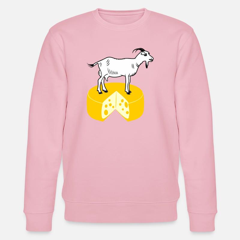Blanc de chèvre sur fromage - Sweat bio CHANGER Stanley/Stella Unisexe - rose pâle
