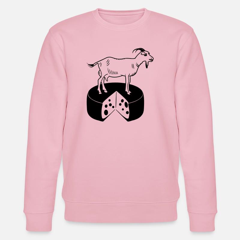Chèvre sur fromage - Sweat bio CHANGER Stanley/Stella Unisexe - rose pâle