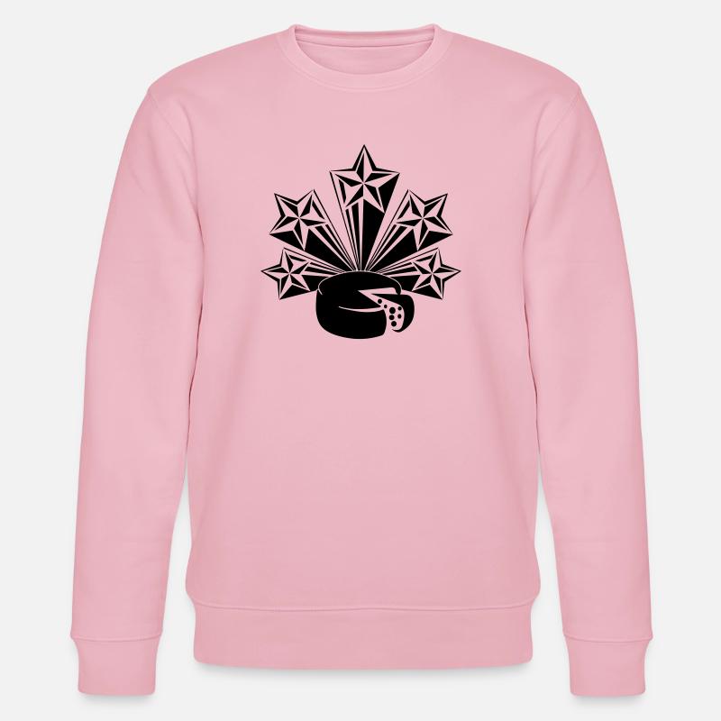 Le fromage cinq étoiles rayonnantes - Sweat bio CHANGER Stanley/Stella Unisexe - rose pâle