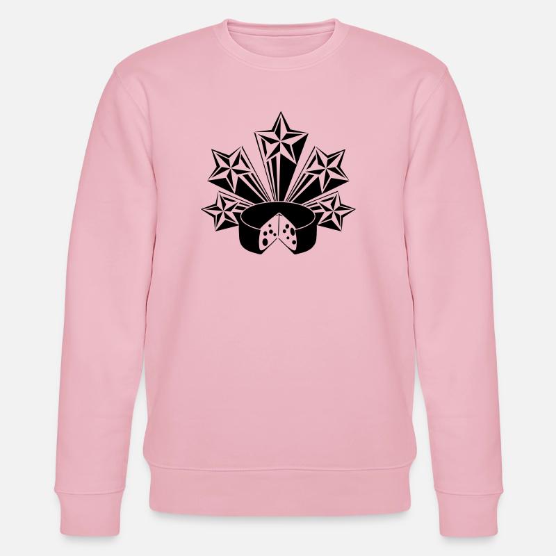 Käse strahlt Sterne aus - Stanley/Stella Unisex Bio-Sweatshirt CHANGER  - Hellrosa