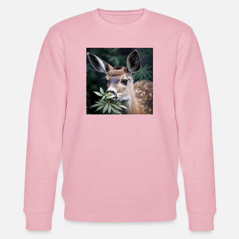 Cannabiche 07 mit Tippfehler - Stanley/Stella Unisex Bio-Sweatshirt CHANGER  - Hellrosa