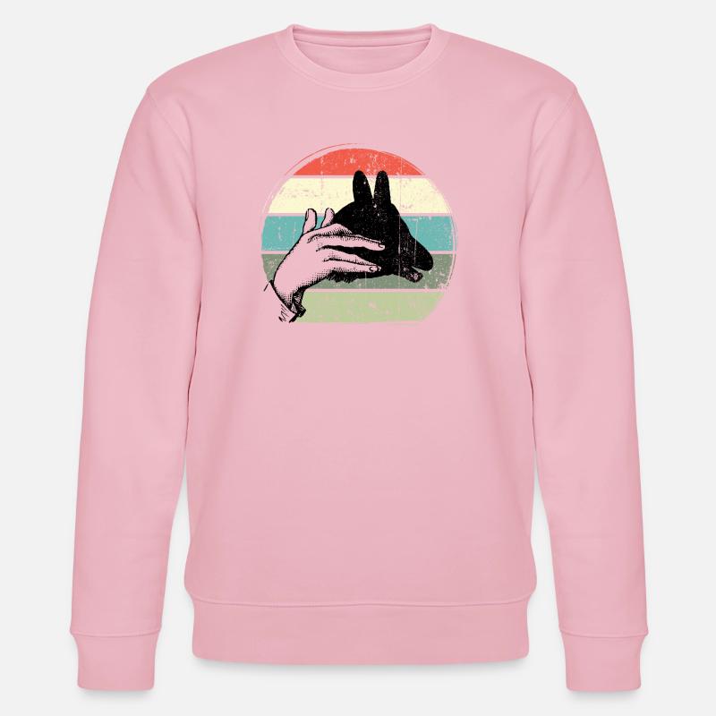 Pastel Handframe Sunset Circle - Stanley/Stella CHANGER Unisex Organic Sweatshirt - cotton pink