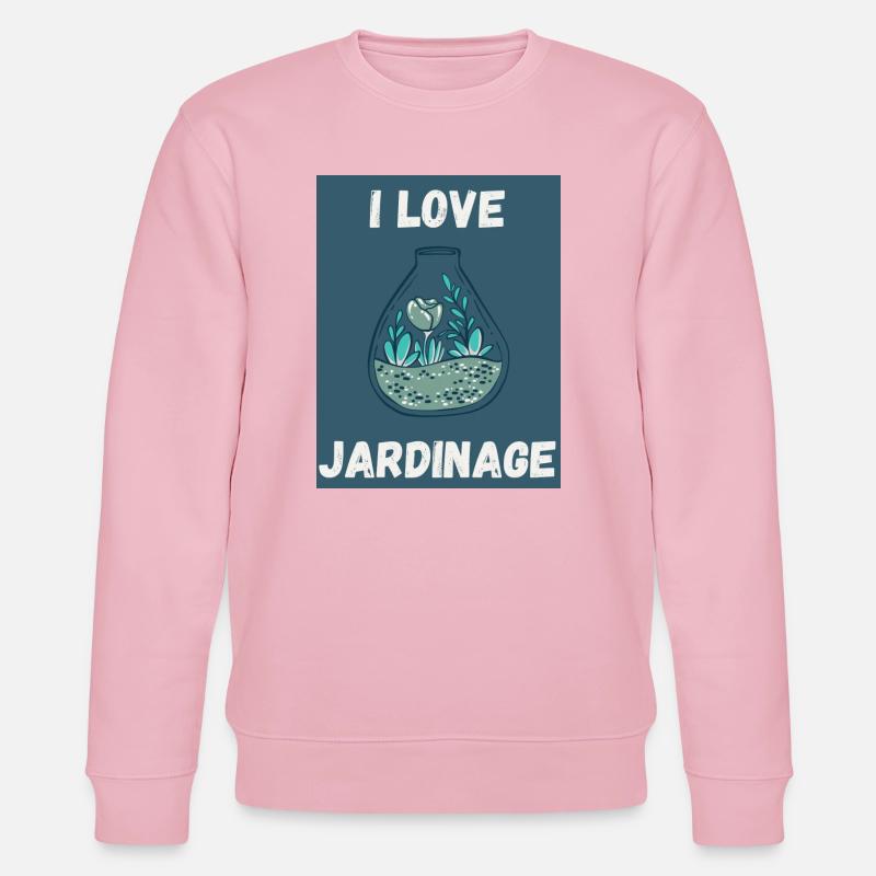 GARDEN. SPRING. GARDENING. RETIREMENT. SPRING. - Stanley/Stella CHANGER Unisex Organic Sweatshirt - cotton pink