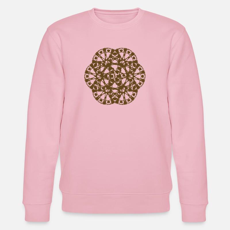 Random pattern RAD rotated - Stanley/Stella CHANGER Unisex Organic Sweatshirt - cotton pink