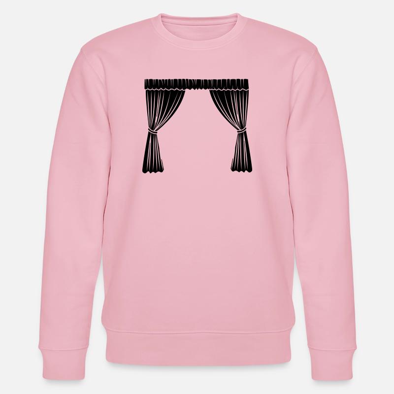 Curtains logo - Stanley/Stella CHANGER Unisex Organic Sweatshirt - cotton pink