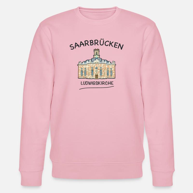 Saarbrücken, Ludwigskirche - Stanley/Stella Unisex Bio-Sweatshirt CHANGER - Hellrosa