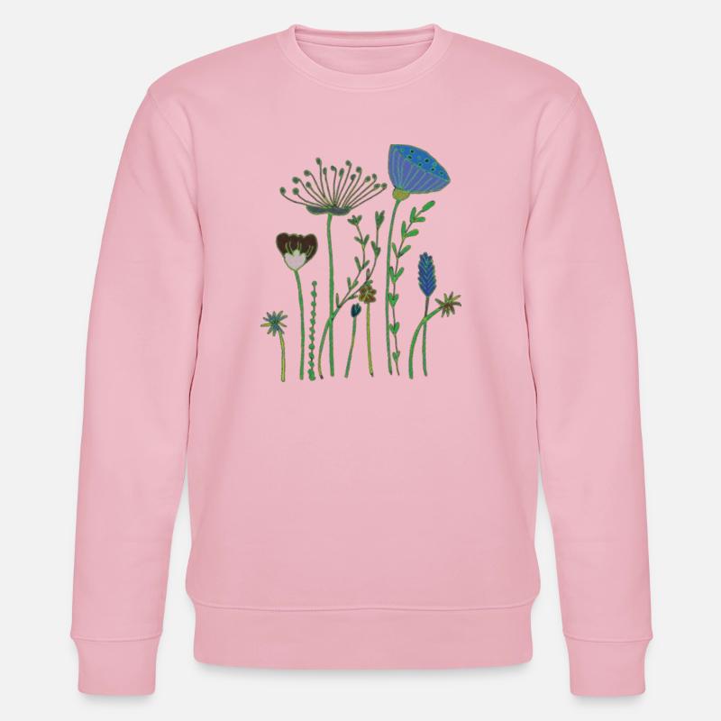 Fleurs séchées demi-tons - Sweat bio CHANGER Stanley/Stella Unisexe - rose pâle