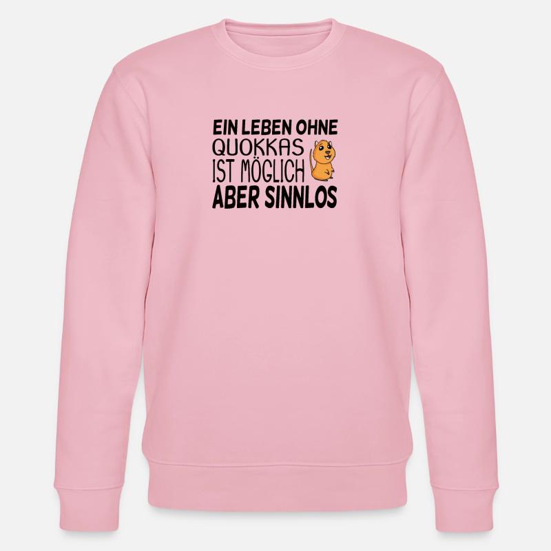 Quokka - Stanley/Stella Unisex Bio-Sweatshirt CHANGER  - Hellrosa