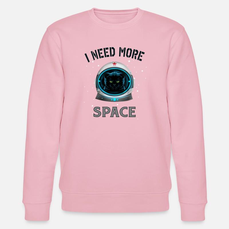 J’ai besoin de plus d’espace chat - Sweat bio CHANGER Stanley/Stella Unisexe - rose pâle