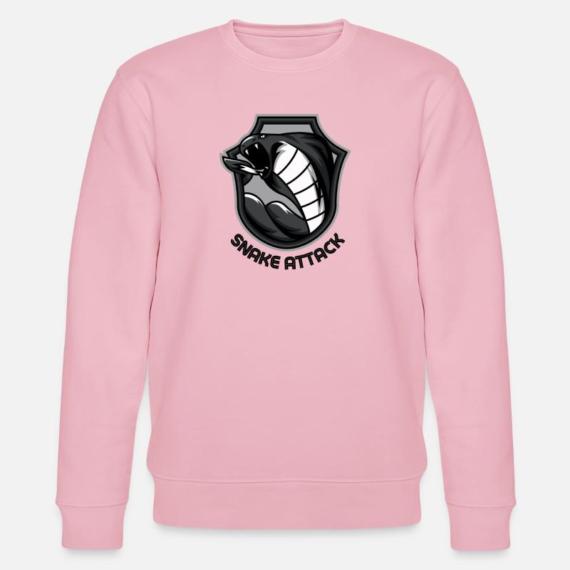 SNAKE ATTACK - Stanley/Stella Unisex Bio-Sweatshirt CHANGER  - Hellrosa