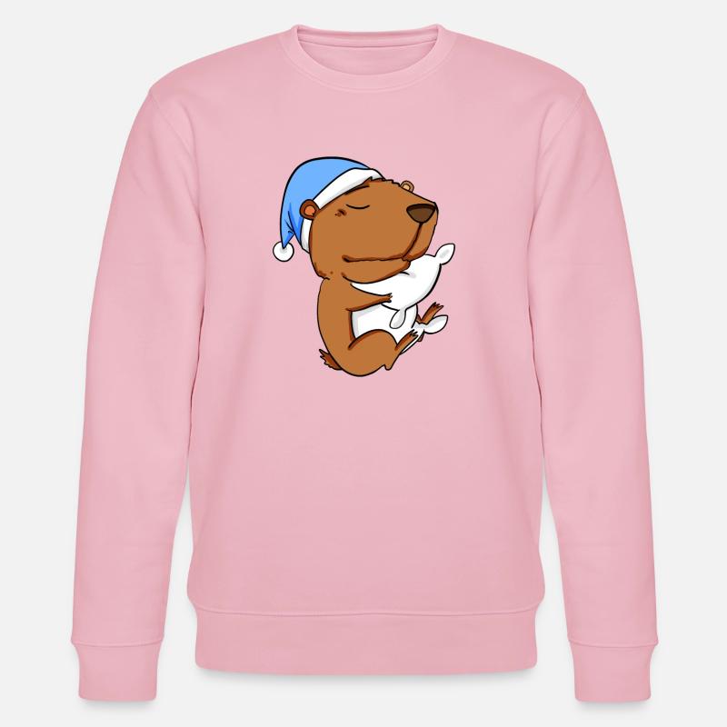 Capybara Wasserschwein - Sweat bio CHANGER Stanley/Stella Unisexe - rose pâle
