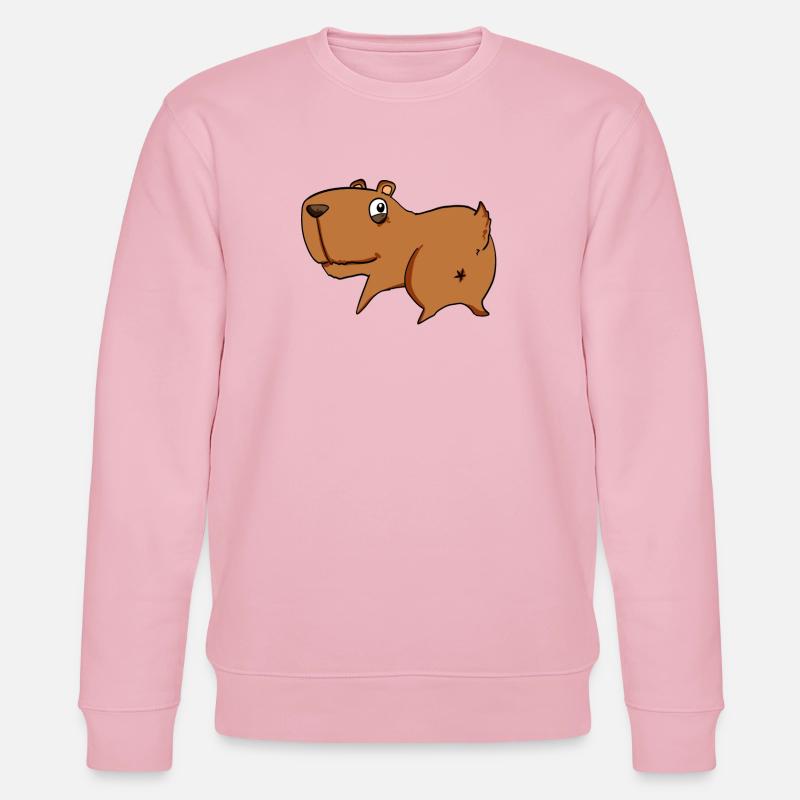 Capybara from behind - Capybara butt - Stanley/Stella CHANGER Unisex Organic Sweatshirt - cotton pink