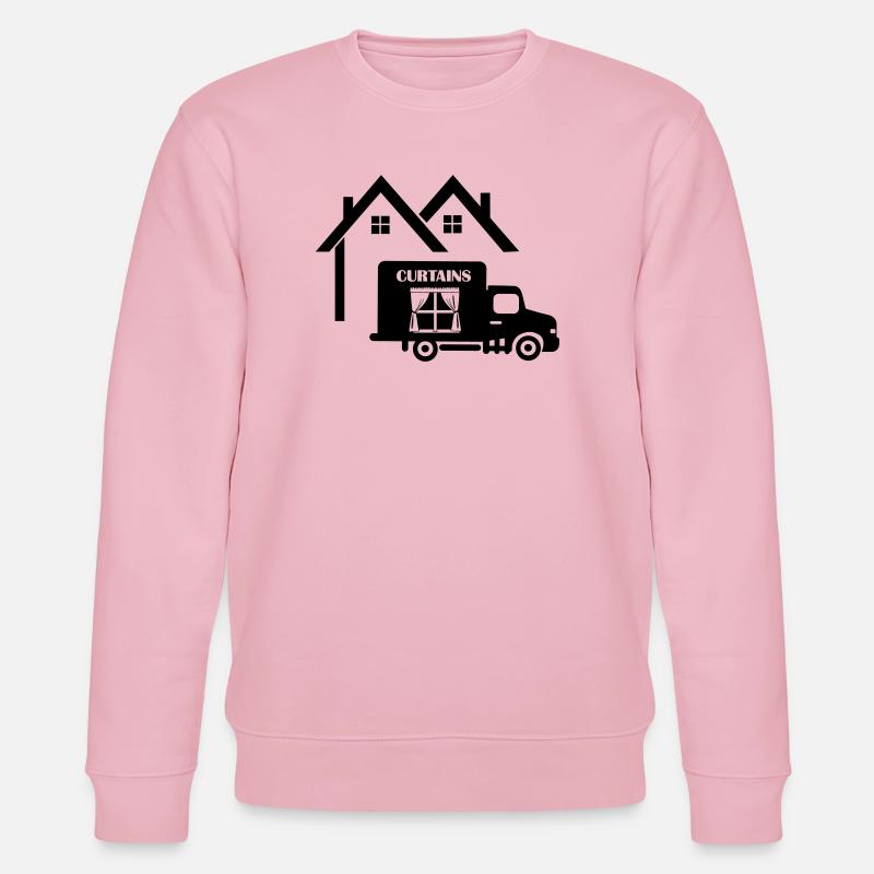 Rideaux de camion à la maison - Sweat bio CHANGER Stanley/Stella Unisexe - rose pâle