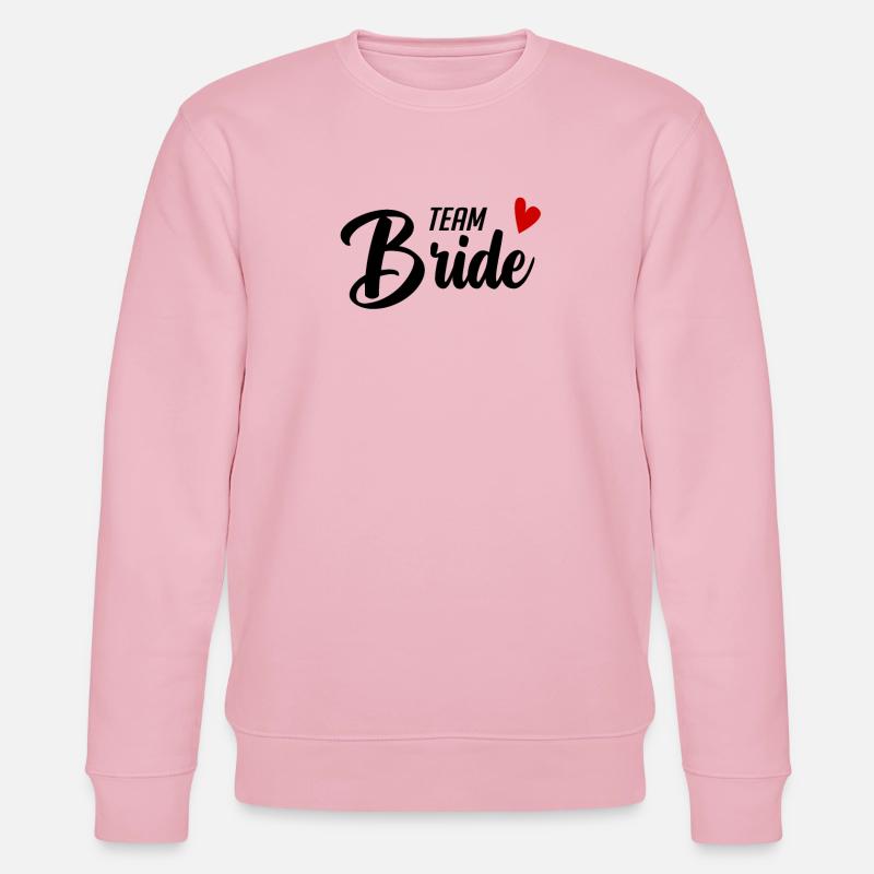 Team Bride Motiv - Stanley/Stella CHANGER Unisex Organic Sweatshirt - cotton pink
