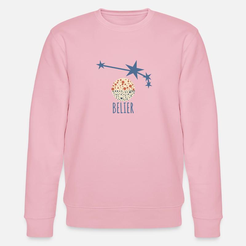 Das Sternbild Widder - Stanley/Stella Unisex Bio-Sweatshirt CHANGER  - Hellrosa