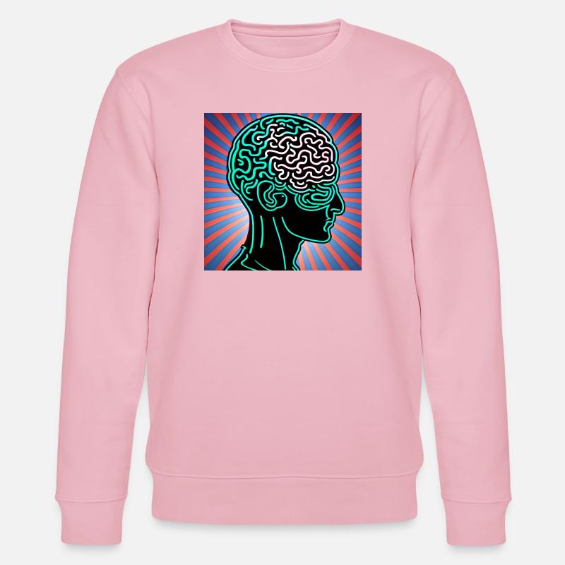 Denkkopf - Stanley/Stella Unisex Bio-Sweatshirt CHANGER  - Hellrosa