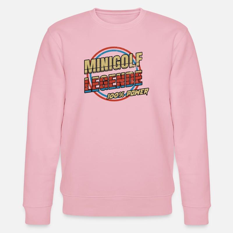 Minigolf Legende - Stanley/Stella Unisex Bio-Sweatshirt CHANGER  - Hellrosa