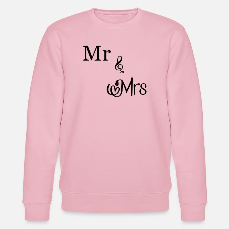 Mr and Mrs - Stanley/Stella Unisex Bio-Sweatshirt CHANGER  - Hellrosa