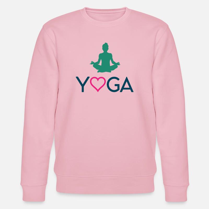 Joga - Stanley/Stella Unisex Bio-Sweatshirt CHANGER  - Hellrosa