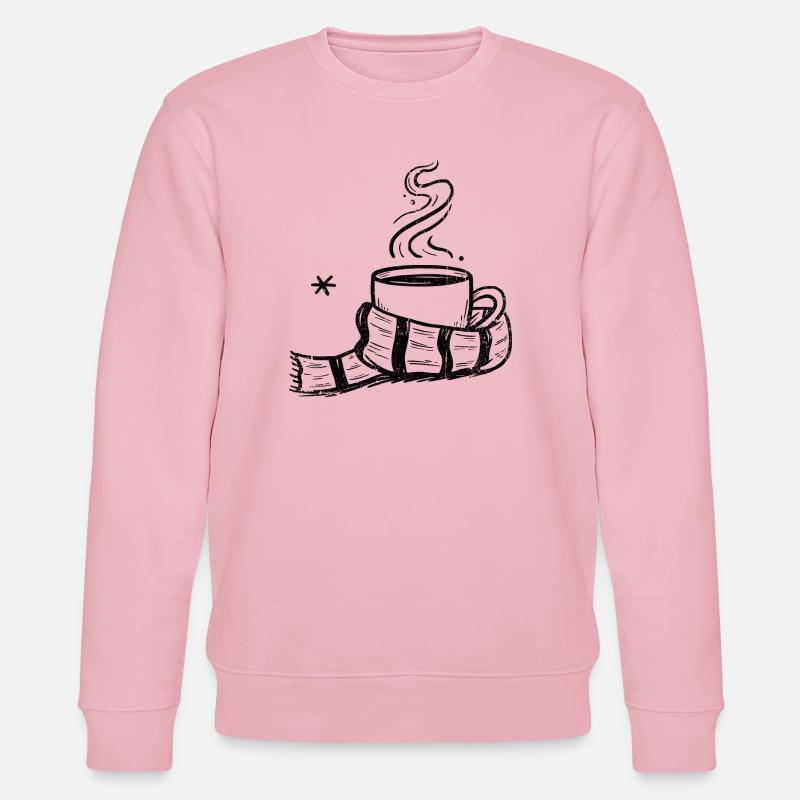 Gemütlicher Dampfbecher mit Schal - Stanley/Stella Unisex Bio-Sweatshirt CHANGER  - Hellrosa