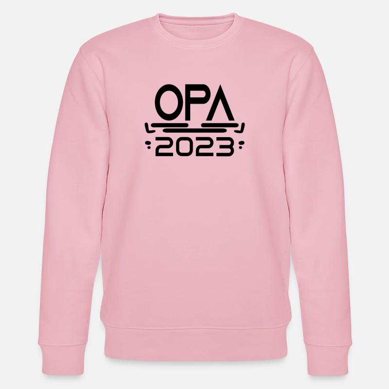 Opa 2023 - Opa werden - Opa Geschenk - Stanley/Stella Unisex Bio-Sweatshirt CHANGER - Hellrosa