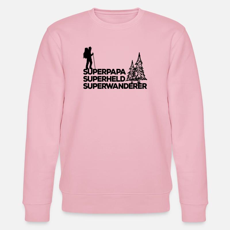Bergwanderung Wanderer Wandern Statement Wanderung - Stanley/Stella Unisex Bio-Sweatshirt CHANGER  - Hellrosa