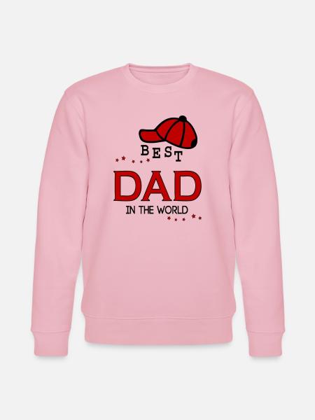 Dad, Dad, Father's Day - Stanley/Stella CHANGER Unisex Organic Sweatshirt - cotton pink