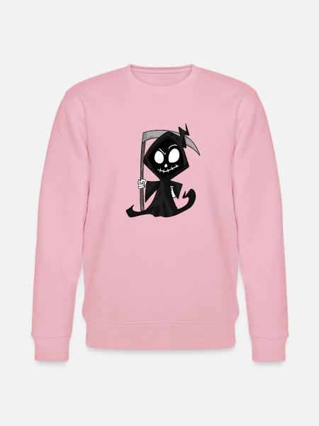 Sensenmann mit Sense - Halloween - Stanley/Stella Unisex Bio-Sweatshirt CHANGER  - Hellrosa