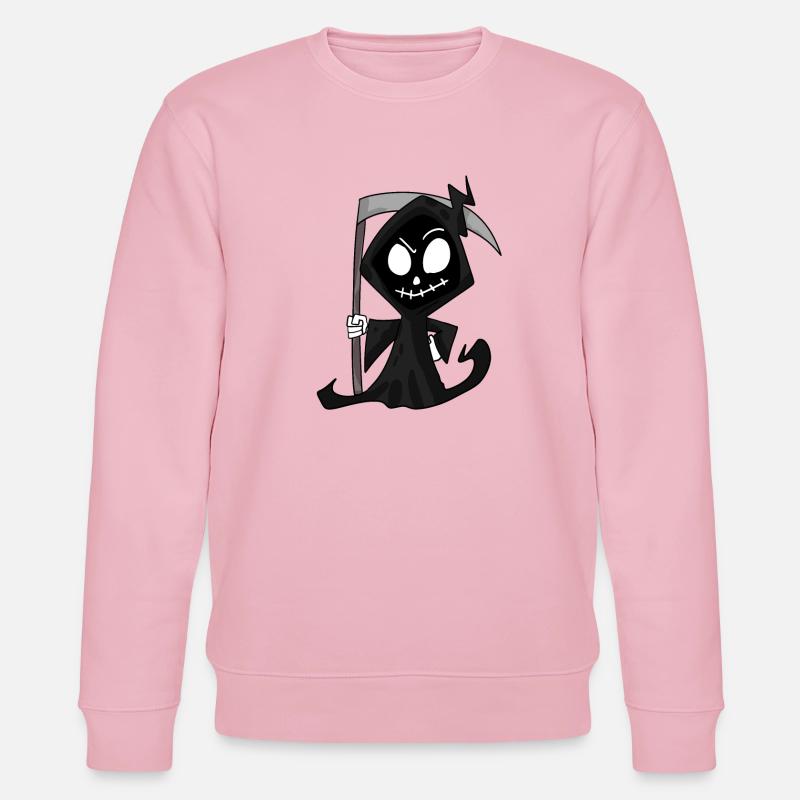 Faucheuse avec faux - Halloween - Sweat bio CHANGER Stanley/Stella Unisexe - rose pâle