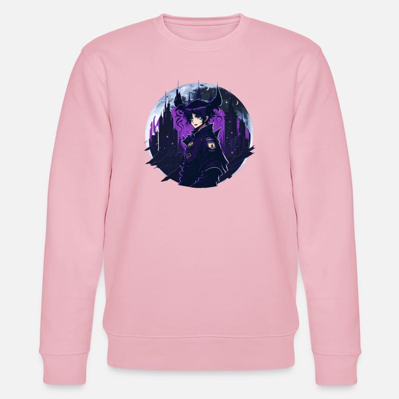 Anime Gothic Moon Girl - Sweat bio CHANGER Stanley/Stella Unisexe - rose pâle