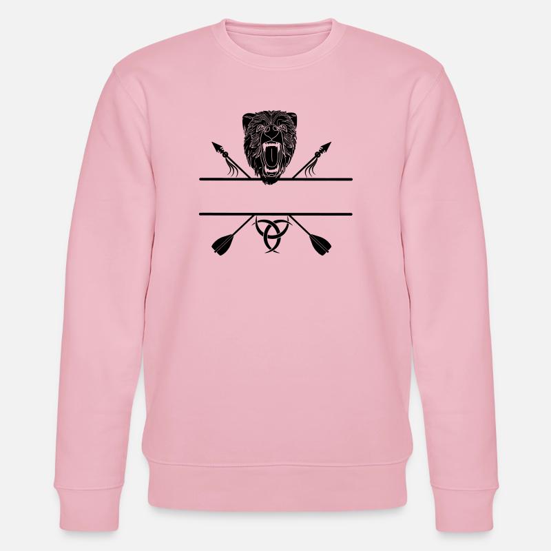 Wikinger-Bärenpfeile - Stanley/Stella Unisex Bio-Sweatshirt CHANGER  - Hellrosa