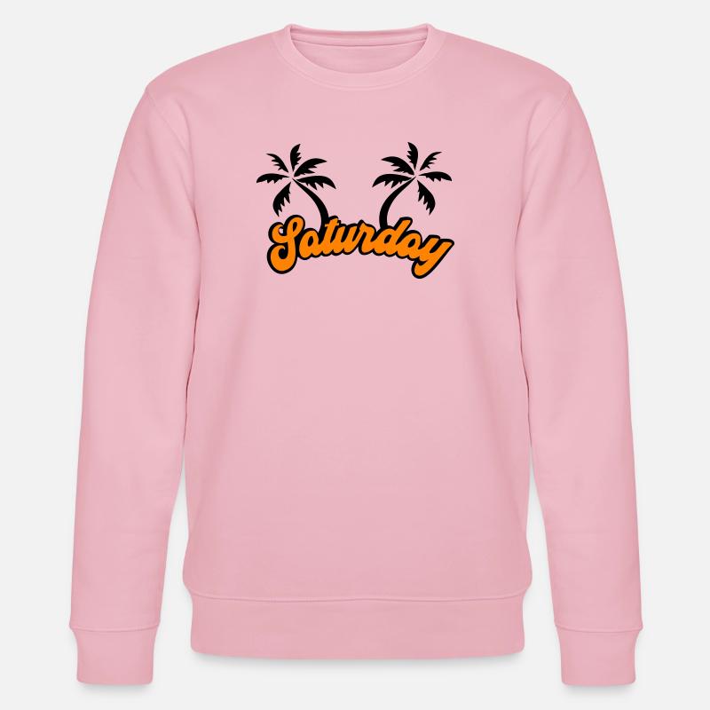 Saturday The Weekend Design - Stanley/Stella CHANGER Unisex Organic Sweatshirt - cotton pink