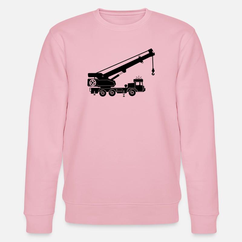 Kranwagen oder Abschleppwagen - Stanley/Stella Unisex Bio-Sweatshirt CHANGER  - Hellrosa