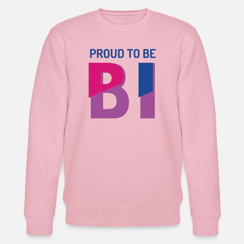 Stolz darauf, bisexuell zu sein - Stanley/Stella Unisex Bio-Sweatshirt CHANGER  - Hellrosa