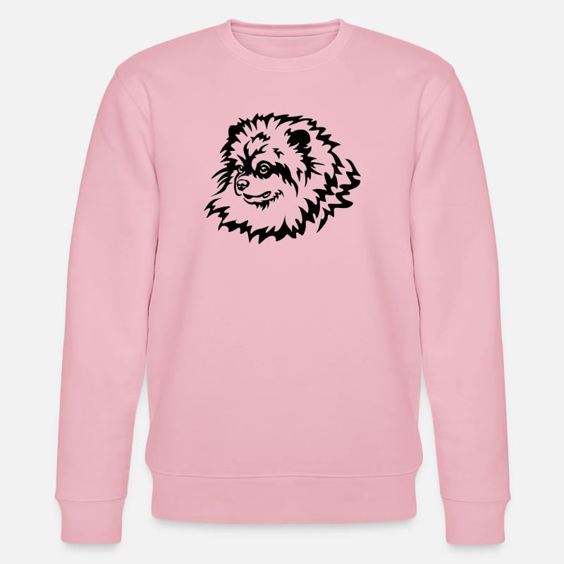 Tête de Spitz miniature - Sweat bio CHANGER Stanley/Stella Unisexe - rose pâle