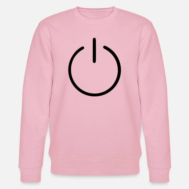 Un bouton Us Off - Sweat bio CHANGER Stanley/Stella Unisexe - rose pâle