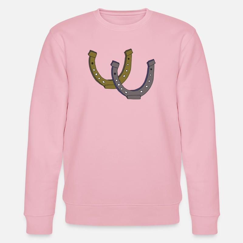 Double fer à cheval - Sweat bio CHANGER Stanley/Stella Unisexe - rose pâle