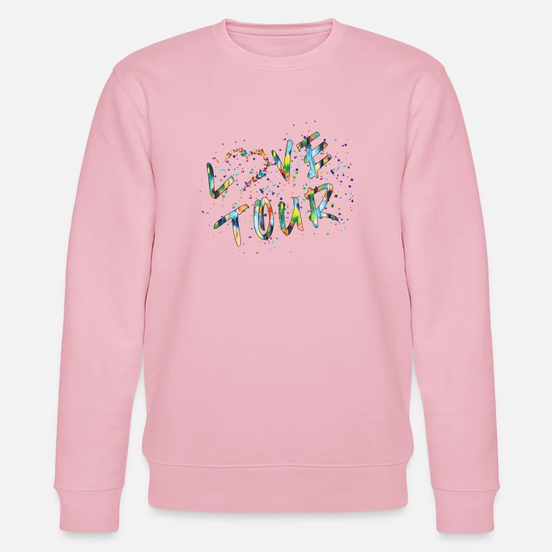 LOVE TOUR V1 - Stanley/Stella Unisex Bio-Sweatshirt CHANGER  - Hellrosa