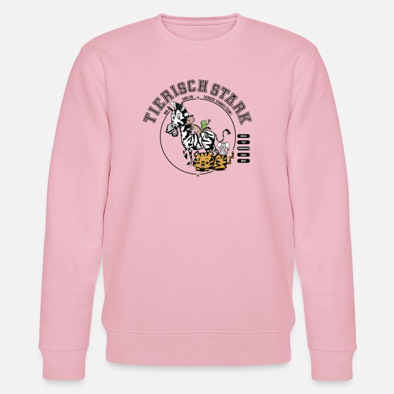 Team-Tierisch Stark - Stanley/Stella Unisex Bio-Sweatshirt CHANGER  - Hellrosa