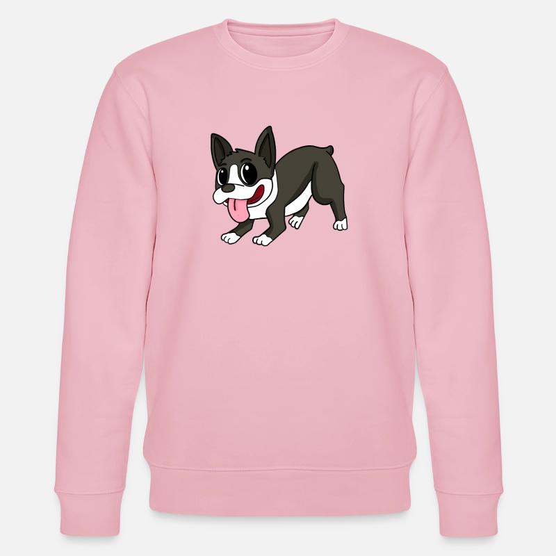 Boston Terrier Dog Races Chiens - Sweat bio CHANGER Stanley/Stella Unisexe - rose pâle